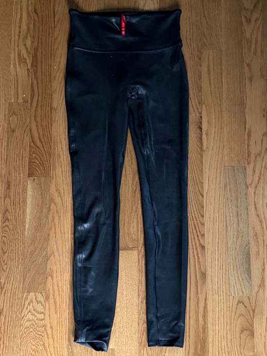 SPANX Pants - Spanx Faux Leather Black High-Waisted Leggings